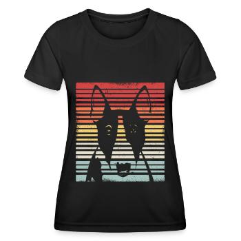 Bull Terrier | Bull Terrier dog owner gift - Women's Functional T-Shirt - black - Front - AI Model Female 172 light (172cm)