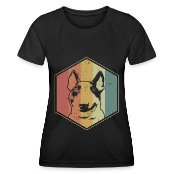 Bull terrier dog owners | Bull Terrier gift - Women's Functional T-Shirt - black - Front - AI Model Female 172 light (172cm)