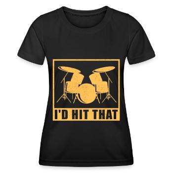 Drummer Drummer Drummer Gift - Women's Functional T-Shirt - black - Front - AI Model Female 172 light (172cm)