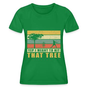 Discgolf | Disc Golf Discgolfspieler Geschenk - Frauen Funktions-T-Shirt - Kelly Green - Vorne - AI Model Female 172 dark (172cm)