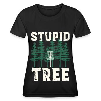 Disc Golf Discgolf | Discgolfspieler Geschenk - Frauen Funktions-T-Shirt - Schwarz - Vorne - AI Model Female 172 light (172cm)