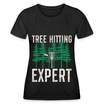 Disc Golf Discgolf | Disc golfer gift - Women's Functional T-Shirt - black - Front - AI Model Female 172 light (172cm)