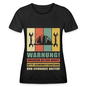Ingenieur Spruch Ingenieure Bauingenieur Geschenk - Frauen Funktions-T-Shirt - Schwarz - Vorne - AI Model Female 172 light (172cm)