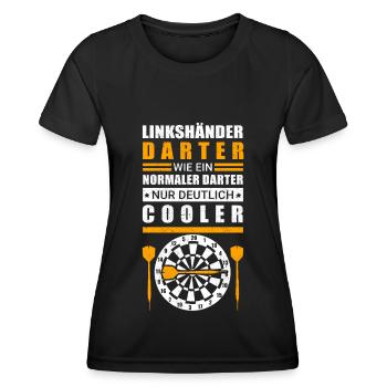 Dart | Darten Darts Darter Dartspieler Geschenk - Frauen Funktions-T-Shirt - Schwarz - Vorne - AI Model Female 172 light (172cm)