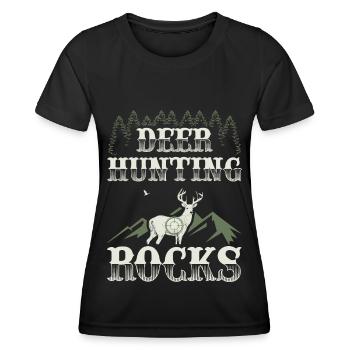 Chasseur Chasse chasse chasse Chasse Chasse Chasseur Cadeau - T-shirt sport Femme - noir - Devant - AI Model Female 172 light (172cm)