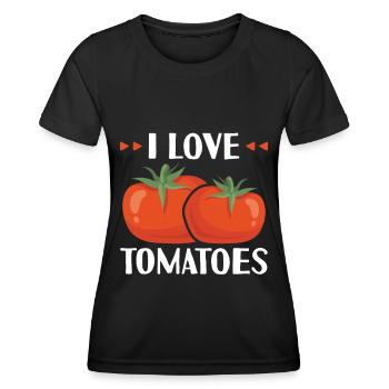 Tomaten Hobbygärtner Garten Gärtner Geschenk - Frauen Funktions-T-Shirt - Schwarz - Vorne - AI Model Female 172 light (172cm)