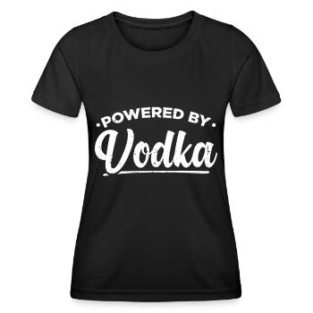 Vodka vodka arrosage Russie Russes cadeau - T-shirt sport Femme - noir - Devant - AI Model Female 172 light (172cm)