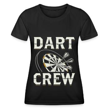 Fléchettes Fléchettes Fléchettes Fléchettes darts cadeau - T-shirt sport Femme - noir - Devant - AI Model Female 172 light (172cm)