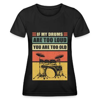 Cadeau de batteur batteur batteur batteur - T-shirt sport Femme - noir - Devant - AI Model Female 172 light (172cm)