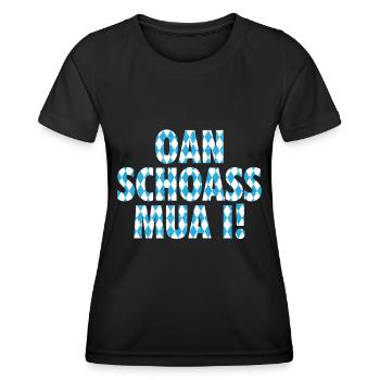 Bayern Bayrischer Dialekt Bayrisches Geschenk - Frauen Funktions-T-Shirt - Schwarz - Vorne - AI Model Female 172 light (172cm)