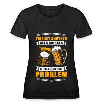 Disc golf | Disc golfer Disc golfer gift - Women's Functional T-Shirt - black - Front - AI Model Female 172 light (172cm)