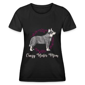Heeler Mom Australian Cattle Dog Chien cadeau - T-shirt sport Femme - noir - Devant - AI Model Female 172 light (172cm)