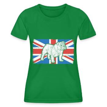 Bouledogue anglaise Chien English Bulldog Cadeau - T-shirt sport Femme - vert - Devant - AI Model Female 172 dark (172cm)