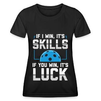 Pickleball | Pickleball Player Gift - Women's Functional T-Shirt - black - Front - AI Model Female 172 light (172cm)