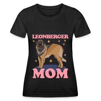 Leonberger Maman Propriétaire de Chien Maîtresse Cadeau - T-shirt sport Femme - noir - Devant - AI Model Female 172 light (172cm)