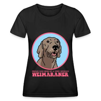 Weimaraner Mom | Dog Dog Owner Gift - Women's Functional T-Shirt - black - Front - AI Model Female 172 light (172cm)