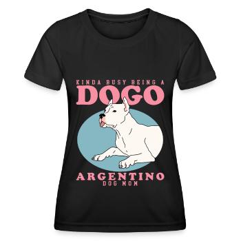 Dogo Argentino Mom Dog Dog Owner Gift - Women's Functional T-Shirt - black - Front - AI Model Female 172 light (172cm)