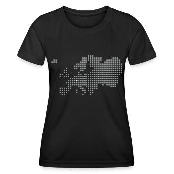 Karlsruhe Saarbrücken Wiesbaden Mainz - Frauen Funktions-T-Shirt - Schwarz - Vorne - AI Model Female 172 light (172cm)