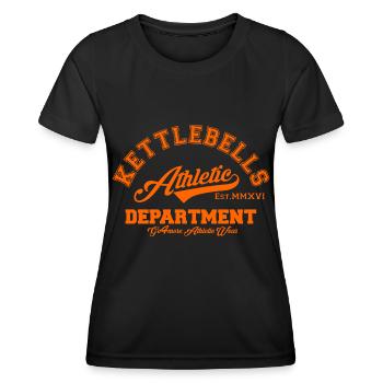 Kettlebell Athletic Department Geschenk Shirt - Frauen Funktions-T-Shirt - Schwarz - Vorne - AI Model Female 172 light (172cm)