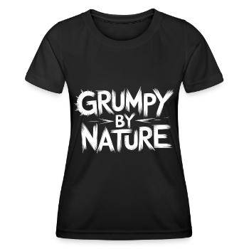Bad-tempered and grumpy, leave me alone - Women's Functional T-Shirt - black - Front - AI Model Female 172 light (172cm)