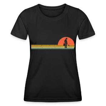 Gardener Retro Garden Vintage Hobby Gardener - Women's Functional T-Shirt - black - Front - AI Model Female 172 light (172cm)