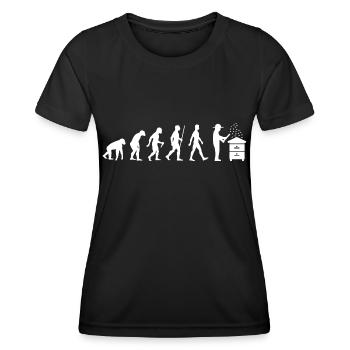 Beekeeper Evolution Beekeeping Development Beekeeper - Women's Functional T-Shirt - black - Front - AI Model Female 172 light (172cm)
