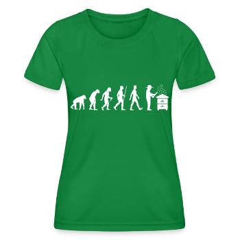 Beekeeper Evolution Beekeeping Development Beekeeper - Women's Functional T-Shirt - kelly green - Front - AI Model Female 172 dark (172cm)