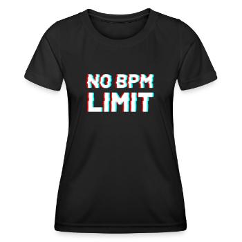 Techno DJ Raver Festival Bass Music Gift - Women's Functional T-Shirt - black - Front - AI Model Female 172 light (172cm)