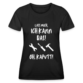 Handwerker Werkzeug baustelle lustig geschenk - Frauen Funktions-T-Shirt - Schwarz - Vorne - AI Model Female 172 light (172cm)