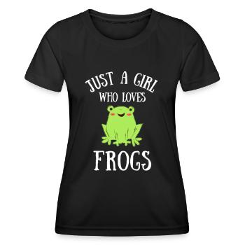 grenouilles grenouilles - T-shirt sport Femme - noir - Devant - AI Model Female 172 light (172cm)