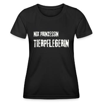 tierpfleger, geschenk, beruf, job, zoo, tierpflege - Frauen Funktions-T-Shirt - Schwarz - Vorne - AI Model Female 172 light (172cm)