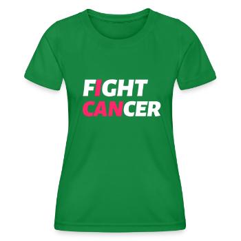 Fight Cancer Cancer Hospital Chemo Therapy - Women's Functional T-Shirt - kelly green - Front - AI Model Female 172 dark (172cm)
