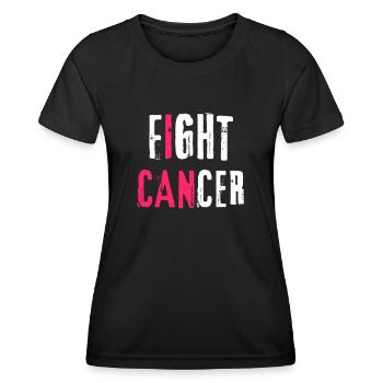 Fight Cancer Krebs Krankenhaus Chemo Therapie - Frauen Funktions-T-Shirt - Schwarz - Vorne - AI Model Female 172 light (172cm)