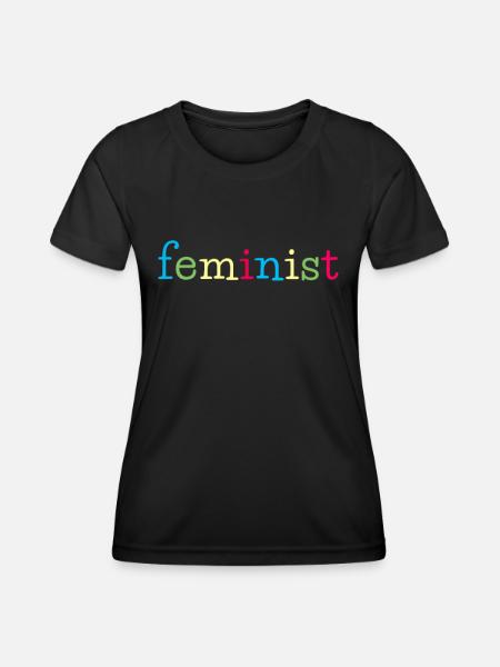 féminisme égalité des sexes - T-shirt sport Femme - noir
