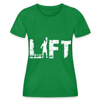 Kettlebell Lift - Women's Functional T-Shirt - kelly green - Front - AI Model Female 172 dark (172cm)