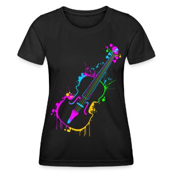 Violin - Women's Functional T-Shirt - black - Front - AI Model Female 172 light (172cm)