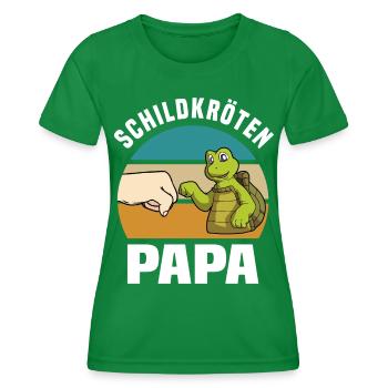Schildkröten Tiere | Haustier Reptil Geschenkideen - Frauen Funktions-T-Shirt - Kelly Green - Vorne - AI Model Female 172 dark (172cm)