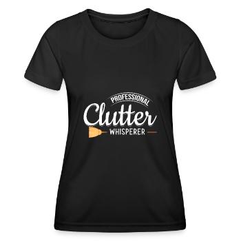 Domestic help, cleaner, housekeeper - Women's Functional T-Shirt - black - Front - AI Model Female 172 light (172cm)