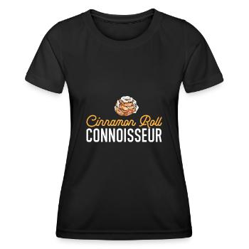Cinnamon roll - Women's Functional T-Shirt - black - Front - AI Model Female 172 light (172cm)