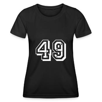 49 Jahre Geburtstag - Frauen Funktions-T-Shirt - Schwarz - Vorne - AI Model Female 172 light (172cm)