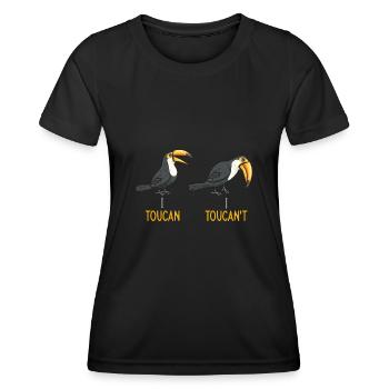 Toucan Bird Rainforest - Women's Functional T-Shirt - black - Front - AI Model Female 172 light (172cm)