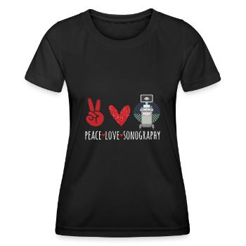 Kardiologe Medizinische Sonographie Ultraschall - Frauen Funktions-T-Shirt - Schwarz - Vorne - AI Model Female 172 light (172cm)