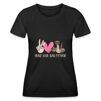 Ball Python Snake King Python - Women's Functional T-Shirt - black - Front - AI Model Female 172 light (172cm)