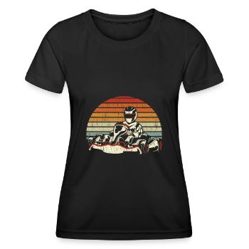 GoKart Vintage Hippodrome Go Kart - T-shirt sport Femme - noir - Devant - AI Model Female 172 light (172cm)