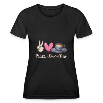 Chai Tea Masala Chai - Women's Functional T-Shirt - black - Front - AI Model Female 172 light (172cm)
