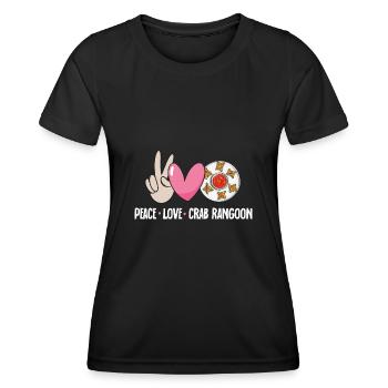 Krabben Rangoon Crab Rangoon - Women's Functional T-Shirt - black - Front - AI Model Female 172 light (172cm)
