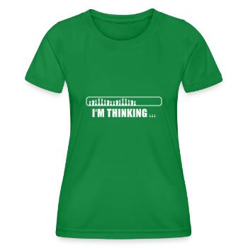 Chess - I'm thinking - Women's Functional T-Shirt - kelly green - Front - AI Model Female 172 dark (172cm)