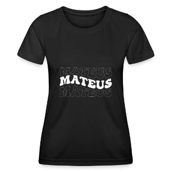 Drôle Mateus Groovy 4 Hommes Femmes Cool Mateus Tie - T-shirt sport Femme - noir - Devant - AI Model Female 172 light (172cm)