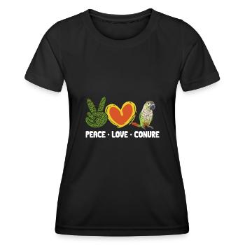 Molina Parakeet Parrot Bird Parakeet - Women's Functional T-Shirt - black - Front - AI Model Female 172 light (172cm)