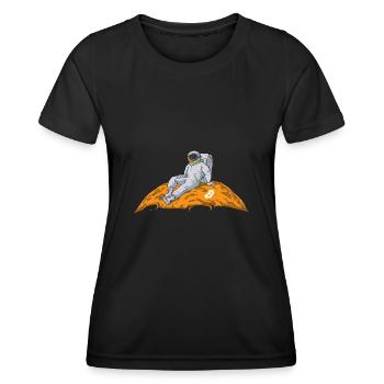 Bitcoin Kryptowährung BTC Crypto Trader - Frauen Funktions-T-Shirt - Schwarz - Vorne - AI Model Female 172 light (172cm)